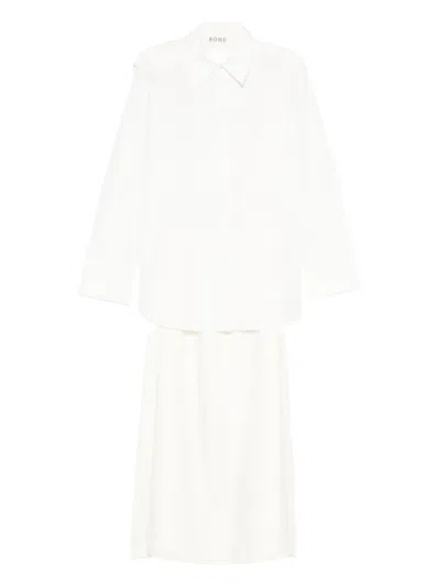 Rohe Cut Out-detail Shirt Dress In White