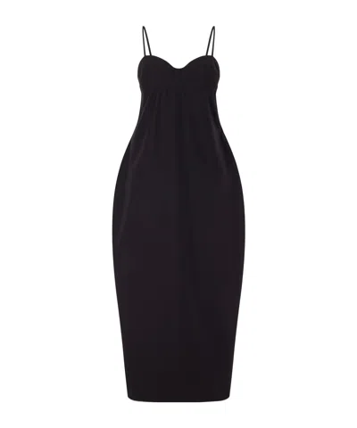 Rohe Dahippa Cotton Midi Dress In Black