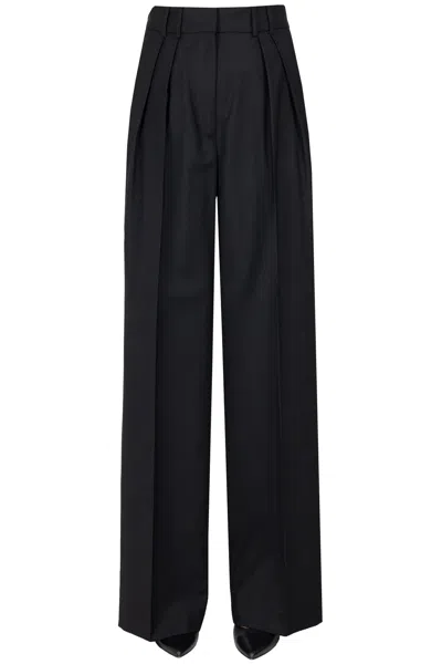 Rohe Darts Wide Leg Trousers In Black