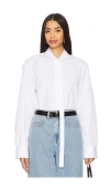 Rohe Deconstructed Cotton Shirt In White