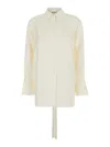 Rohe Deconstructed Cotton Shirt In White