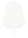 Rohe Róhe Combined Silk Poplin Vest-shirt In White