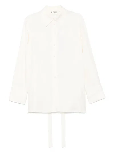 ROHE RÓHE DECONSTRUCTED SILK SHIRT