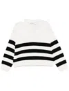 Rohe Deconstructed V-neck Sweater In White