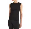 Rohe Dense Rib Tank Top In Black In Black