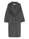 Rohe Detachable Collar Coat In Gray