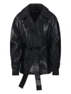 Rohe Sculptural Leather Jacket In Black