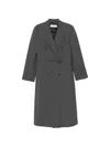 Rohe Double-breasted Blazer Coat In Gray