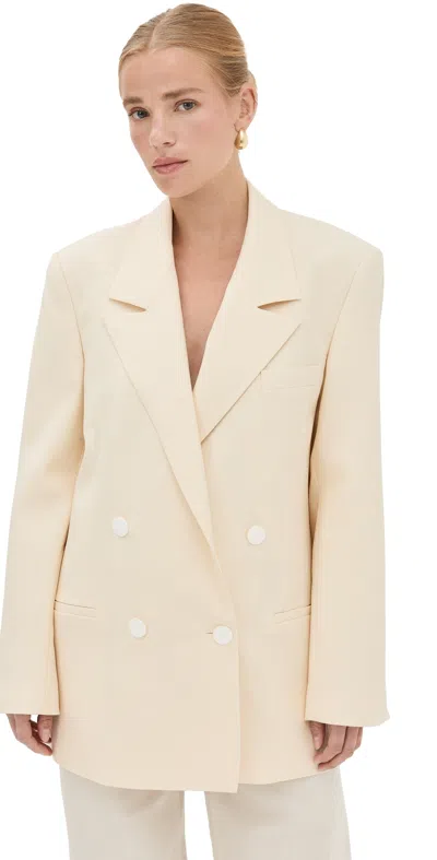 Rohe Double Breasted Blazer Off-white