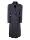 Rohe Róhe Hourglass Wool Coat In Blue
