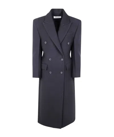 Rohe Double-breasted Coat In Blue
