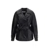 Rohe Sculptural Leather Jacket In Black