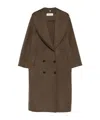 Rohe Double-breasted Shawl-collar Coat In Brown