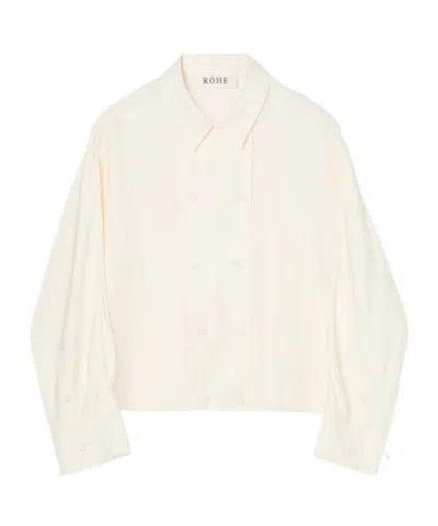 Rohe Double-breasted Shirt In Neutral