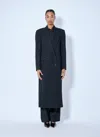 Rohe Black Double Breasted Tailored Coat In Black