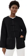 Rohe Toggle-fastening Jacket In Black