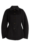Rohe Sculpted Wool Jacket In Black