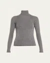 Rohe Double-layer Merino Jersey Turtleneck In Gray