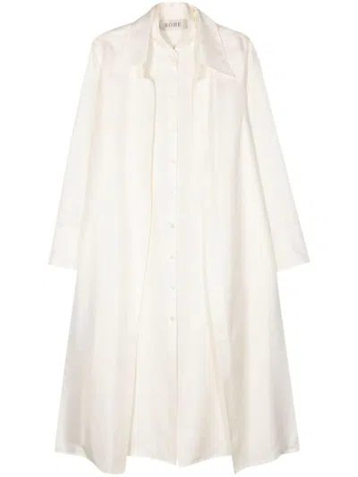 Rohe Róhe Double-layer Silk Dress Clothing In White