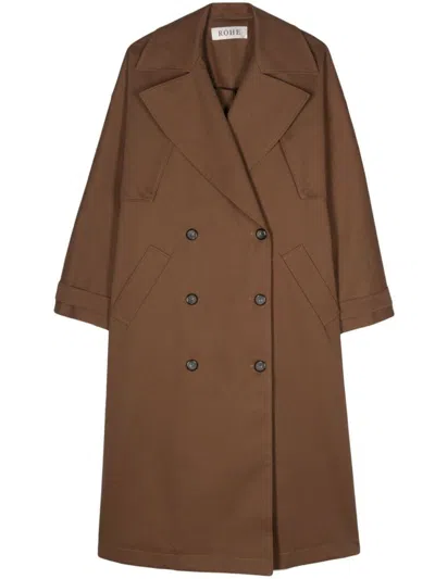 ROHE RÓHE DOUBLE-LAYER TRENCH COAT CLOTHING