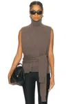 Rohe Layered Merino Wool And Cashmere-blend Top In Brown