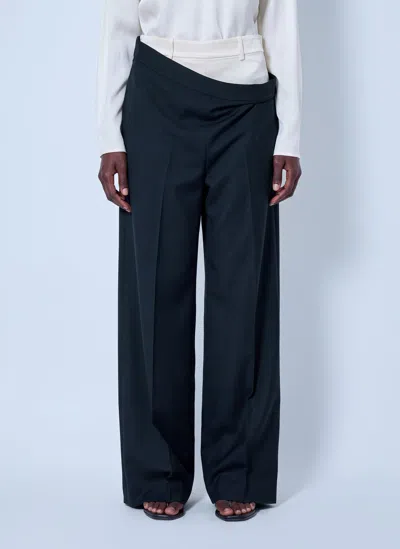 Rohe Double Waistband Trousers In Blue