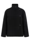 Róhe Rohe Double Wool Coat In Black