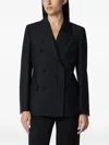 Rohe Double-breasted Blazer In Black