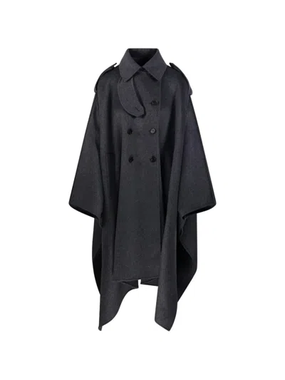 Rohe Double-breasted Cape Coat In Red