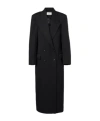 Rohe Black Double Breasted Tailored Coat In Black