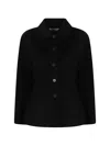 Rohe Double-faced Sculptural Wool Jacket In Black