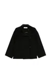 Rohe Double-faced Wool Coat In Black