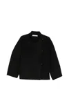 Rohe Double Faced Wool Blend Jacket In Black