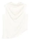 Rohe Cowl-neck Sleeveless Top In White