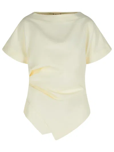 Rohe Róhe Draped Asymmetrical T-shirt With Sculptural Silhouette