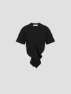 Rohe Draped Essential T-shirt In Black