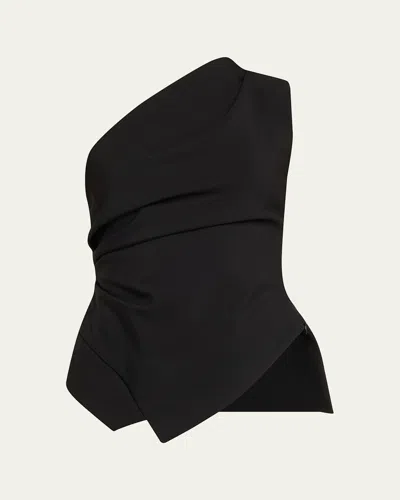 ROHE DRAPED ONE-SHOULDER TOP