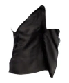 Rohe Draped One-shoulder Silk Top In Black
