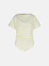 Rohe Draped T-shirt In White Viscose Blend