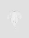 Rohe Draped T-shirt In Off White