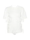 Rohe Draped T-shirt In White