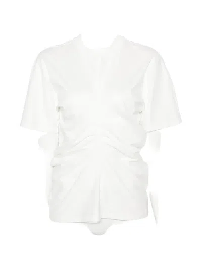 Rohe Draped T-shirt In White