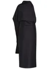 Rohe One Drape Shoulder Open Back Dress In Blue