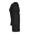 Rohe One Drape Shoulder Open Back Dress In Black