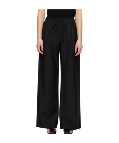 Rohe Drawstring Casual Pants In Black