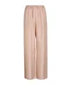 Rohe Drawstring Straight-leg Silk Trousers In Multi