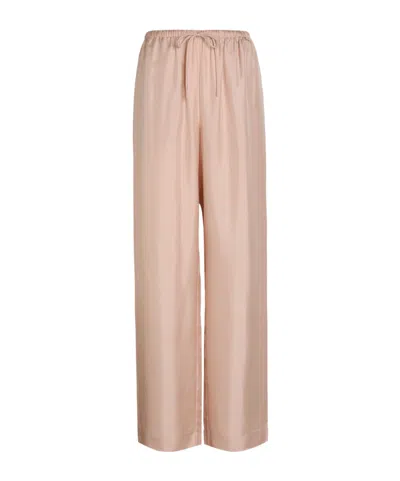 Rohe Drawstring Straight-leg Silk Trousers In Multi