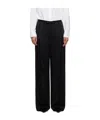 Rohe Drawstring Waist Casual Pants In Black
