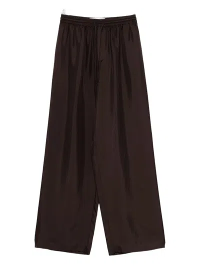 ROHE DRAWSTRING-WAIST SILK TROUSERS