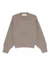 Rohe Drop-shoulder Ribbed-knit Jumper In Gray